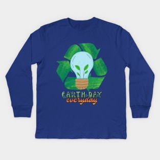 Earth Day Everyday Kids Long Sleeve T-Shirt